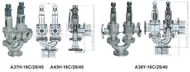 A37/A38/A43型雙聯(lián)彈簧式安全閥
