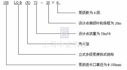 LG-B多級泵型號意義