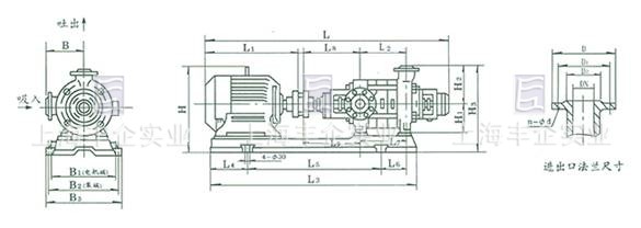 TSWA臥式多級(jí)泵外形及安裝圖