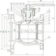 Structure of One Piece Reduced Port Floating Ball Valve  