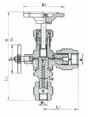 Structure of J29 Angle Pressure Gauge Valve 