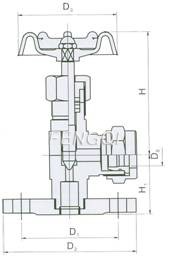 Structure of JX49W/H Flange Fluid Meter Valve 