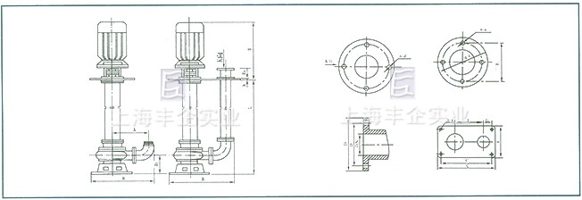YW型無堵塞液下排污泵 結(jié)構(gòu)圖
