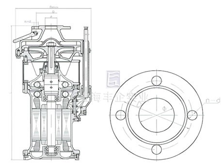 QYF25-45-5.5不銹鋼潛水電泵 外形尺寸圖