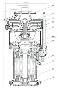 QYP潛水電泵結(jié)構(gòu)簡(jiǎn)圖