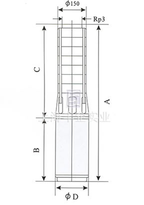 SP42不銹鋼多級深井潛水電泵外形尺寸圖