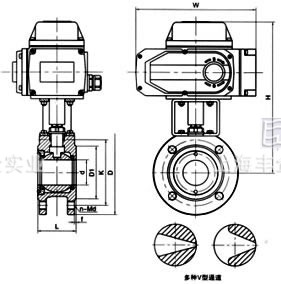 Q941電動法蘭球閥結(jié)構(gòu)圖