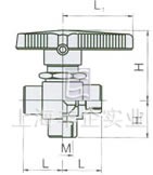 Q14SA-64內(nèi)螺紋三通球閥 結(jié)構(gòu)圖