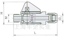 QY-2卡套式球閥 結(jié)構(gòu)圖