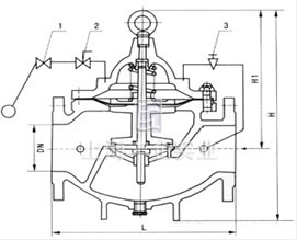 100X 遙控浮球閥 結(jié)構(gòu)圖