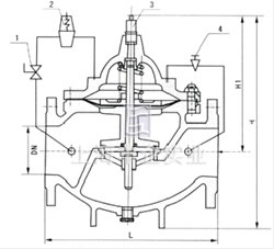 400X型流量控制閥 結(jié)構(gòu)圖