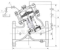 H103X活塞式遙控浮球閥 結(jié)構(gòu)圖