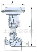 襯氟塑料氣動(dòng)波紋管調(diào)節(jié)閥 結(jié)構(gòu)圖1