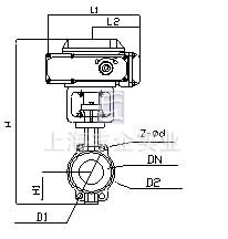 電動襯氟調(diào)節(jié)蝶閥 結(jié)構(gòu)1