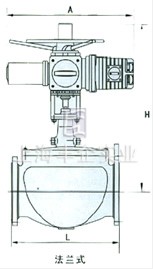 電動軌道調(diào)節(jié)球閥 結(jié)構(gòu)圖2