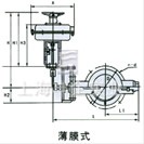 氣動薄膜、活塞調(diào)節(jié)蝶閥外形尺寸圖3