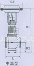 氣動(dòng)薄膜直通單座、雙座調(diào)節(jié)閥 結(jié)構(gòu)圖2