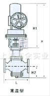  氣動(dòng)活塞式快速切斷閥 外形尺寸圖1