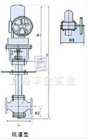 氣動(dòng)活塞式快速切斷閥 外形尺寸圖2