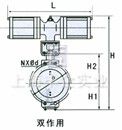 氣動活塞調(diào)節(jié)蝶閥 結(jié)構(gòu)圖2