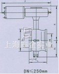 氣動(dòng)V型調(diào)節(jié)球閥外形尺寸圖2