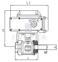 三片式ZAJQ電動調(diào)節(jié)絲扣式球閥外形尺寸