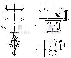 ZAJV電子式電動V型調節(jié)球閥 結構圖
