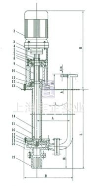 FYW液下泵 結(jié)構(gòu)圖2