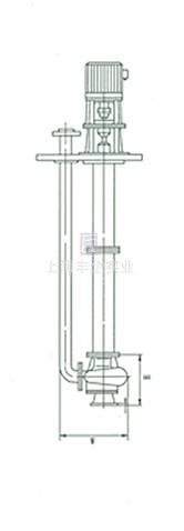 FY液下泵 外形及安裝尺寸圖1