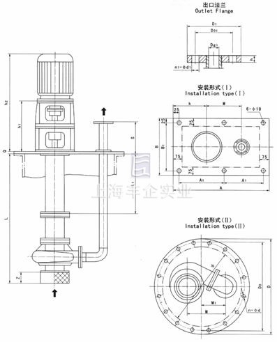 SFY立式液下泵結(jié)構(gòu)圖