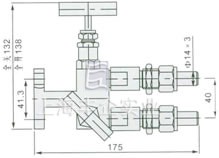 EN5-15 1151型一體化二閥組 外形尺寸圖