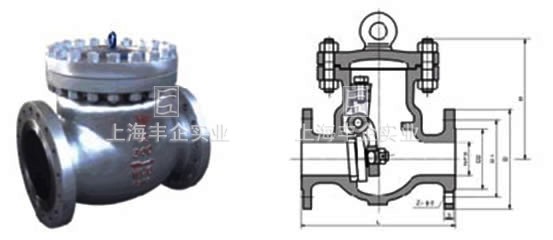 DH44Y低溫止回閥外形尺寸圖