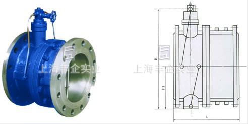 ZHYH46/ZHYH46EJ微阻緩閉蝶型止回閥外形尺寸圖