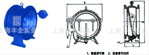 DHH44微阻緩閉消聲止回閥外形尺寸圖